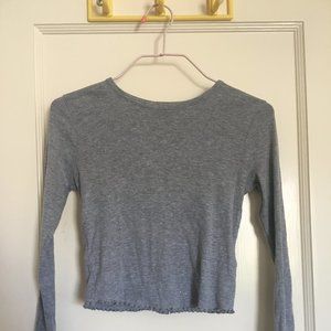 Topshop Cropped Long Sleeve